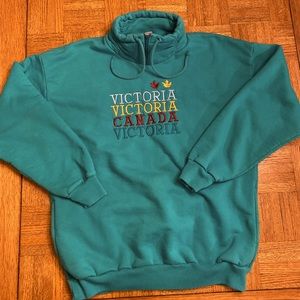 Vintage 80’s Victoria Canada Stitched Sweatshirt XL 🍁